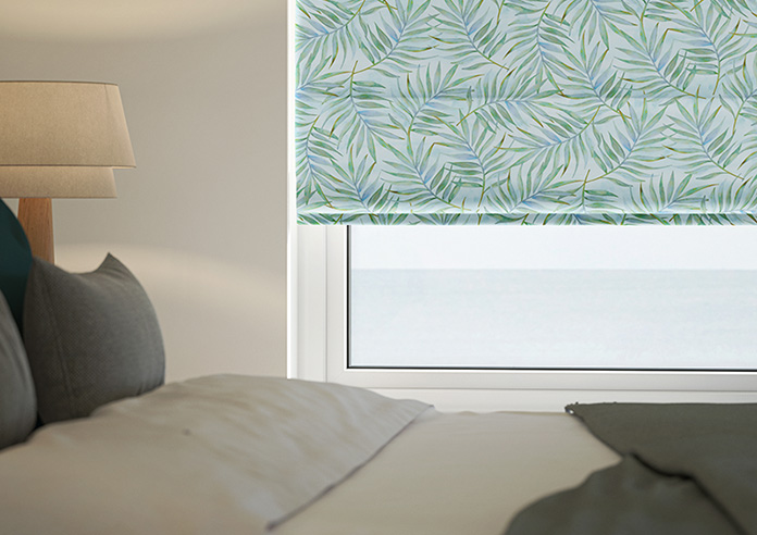 Goa, Celeste Blue - Motorised Roman Blind - Image 5